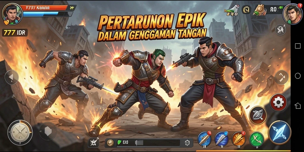 Tampilan screenshot epic dari gameplay Fighting di 777IDR.