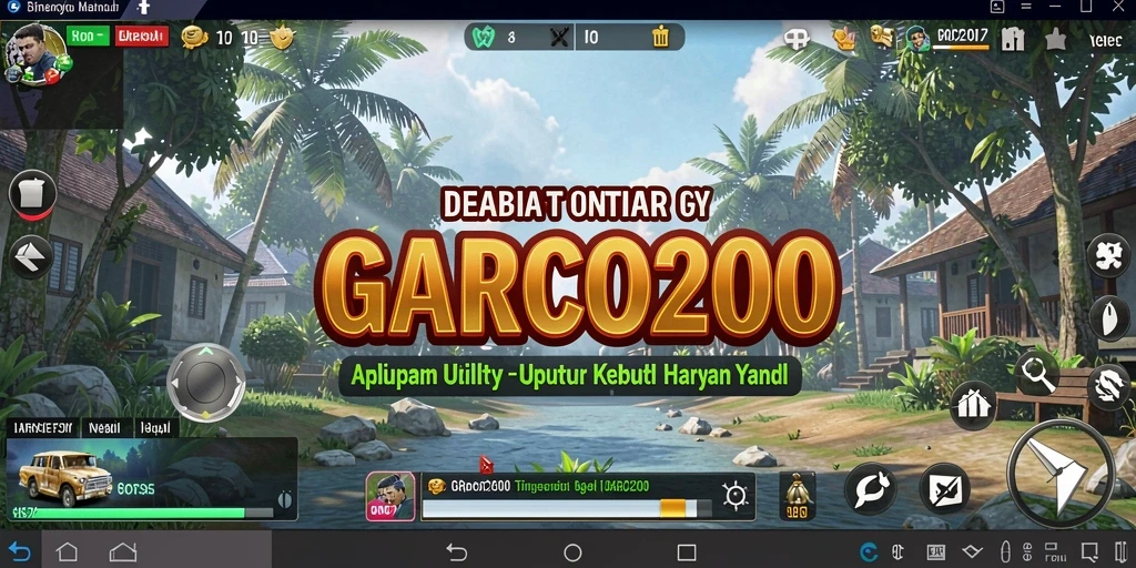 Screenshot utama GARCO200 menampilkan desain antarmuka aplikasi Utility yang menarik.