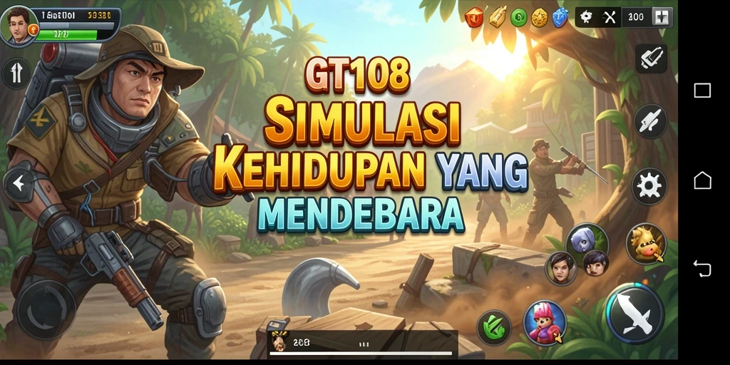 Screenshot GT108 menampilkan gameplay yang menarik dan interaksi karakter.