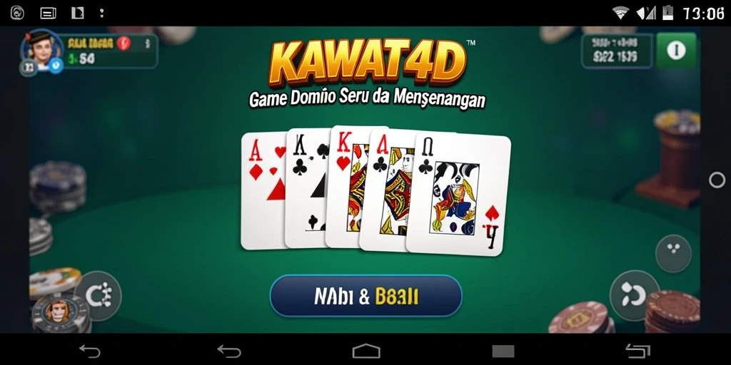 Tampilan gameplay seru dari KAWAT4D dengan grafis menarik.